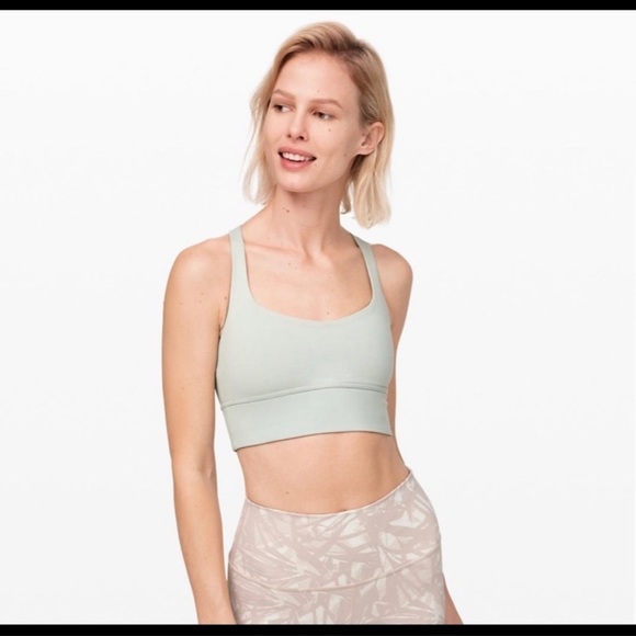 Lululemon Free to Be Bra Wild Long Line Jade Grey (7) - Picture 2 of 16